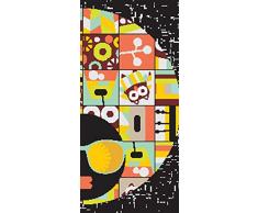 PeelitStickit id-025 60 Breite x 130 cm Höhe Frauen Head Pattern Hohe Qualität Vinyl Wand Wandbild Tapete