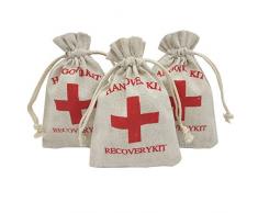 Ankirol 20 Jute Beutel Geschenk mit Kordelzug Verpackung Schmuck Candy Geschenktüten Samples Display Kordelzug Beutel Favor Taschen 3.5x4.5 Handover Kit