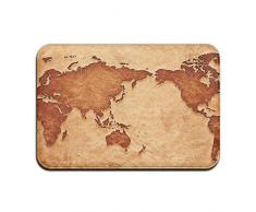 YUAN TING Vintage Weltkarte Fußmatte Entrance Mat Fußmatte Teppich Rutschfest Indoor Outdoor die Sauberlaufmatten Außerhalb Teppich Tolles Tür Vorne für Garage Terrasse Matte rug-40cmx60 cm