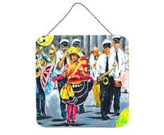 Carolines Treasures Türaufhänger Mardi Gras Dancin in The Street, mehrfarbig
