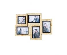 walther design RC515B Chip Galerierahmen für 5 Fotos, Holz, schwarz