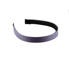 Trimweaver Haarband mit Zähnen, 14 mm, gerippt, Kunststoff, helles Orchidee, 12 Stück