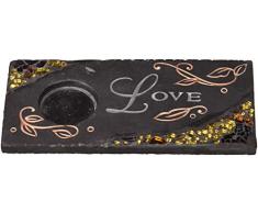 Fragments by Pavilion Teelichthalter, Schiefer, 17,78 x 8,9 cm