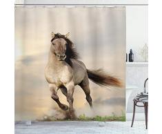 ambesonne Polyester-Decor Kollektion-Badezimmer Dusche Vorhang, Textil, Mehrfarbig 2, 69W x 84L