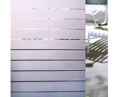 Vakker Bahay PVC selbstklebend dekorative Milchglasfolie Fensterfolie Stripe-02