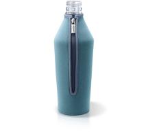 MySodapop BottleShirt Schutzhülle für Glaskaraffe Wassersprudler Zubehör, Glasflaschenschutz aus Neopren (Hellblau)