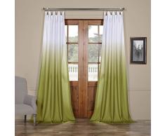 halben Preis Drapes Ombre Faux Leinen Semi Sheer Vorhang, Olive, 50 x 96
