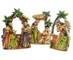 Christmas Season Nativity Sets Krippenfiguren aus Kunstharz, 3-dimensional, 15 cm, 3-teilig
