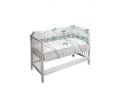 Petit Lazzari Tagesdecke 2 teilig Circus grün Wasser Wiege (60 x 120 cm)