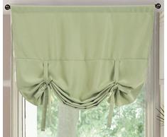 zebrasmile Sichtschutz Binden Sie Vorhänge für Windows Verdunklungsvorhänge für Windows Blackout Vorhänge für Wohnzimmer Rod Pocket Vorhänge für Schlafzimmer Verdunkelung Vorhänge für Kinder Römischer Vorhang strapazierfähig