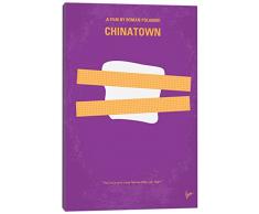 iCanvasART Chinatown Minimal Filmposter, 101,6 x 1,9 x 66 cm Tiefe: 1,9 cm, Leinwand, gespannt 26 x 18