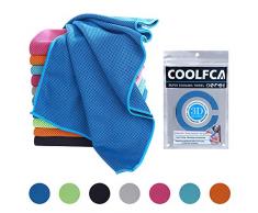 Kühlendes Handtuch, 101,6 x 30,5 cm, sofortiges kühles Sporthandtuch für Nacken, Arme, Männer, Frauen, Sportler, Kinder, Sport, Dunkelblau, 40 x 12