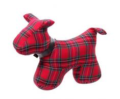 Puckator Türstopper aus Polyester, Schottenmuster, gemischt, Height 24cm Width 29cm Depth 10cm