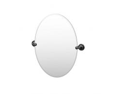 Gatco rahmenloser ovaler Spiegel 26.5-inch Matte Black