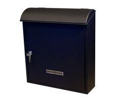 Fine Art Lighting SB06 Briefkasten, Wandmontage, mit Schloss, Schwarz