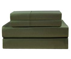 Baumwolle Craft 400 TC Fadenzahl Satin Hohlsaum Tabelle Sets Super Soft Premium 100% reine gekämmte Baumwolle – passend für Matratzen bis 43,2 cm Tief – Luxuriös, Ultra Weich und glatt wie Seide – Glänzender Farben,