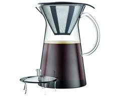 Bodum 11783-10-01S CIN Kaffeebereiter mit Permanentfilter, 8 Tassen, 1.0 l, Borosilicatglas