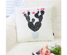 Generic Uni Home Dekorativer Kissenbezug aus Samt, weich, für Couch Schlafzimmer, Keine Einlagen, von Uni Home 1 pc, 18 x 18 Cactus-Grey