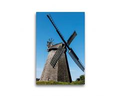 Premium Textil-Leinwand 30 x 45 cm Hoch-Format Wallholländer, Windmühle, Bierde | Wandbild, HD-Bild auf Keilrahmen, Fertigbild auf hochwertigem Vlies, Leinwanddruck von Barbara Boensch