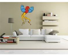 Indigos KAR-Wall-Misc2-Birds6-58 Wandtattoo Misc2-Birds6 - Lustige Bunte Vögel - Wandaufkleber 58 x 91 cm