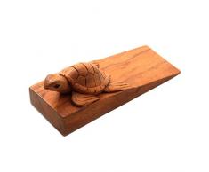 NOVICA 335160 Türstopper Baby Turtle Holz braun