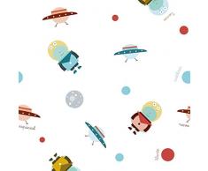 Rubio Hogar Kosmische Blond Haus Nestchen, Baumwolle, Weiß, Einzelbett, 40 x 28 x 3 cm