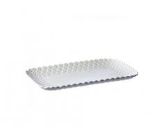 la Porcellana Momenti Gebäck Tablett Geschenk-Box, WEIß, 35 x 26 cm