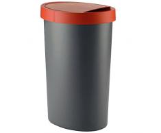 Kela Coletta Mülleimer, Kunststoff, grau/terrakotta