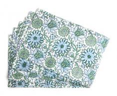 Craftbot Block Bedruckte Tischwäsche, Läufer, Matten und Servietten mat 13x19 Design01