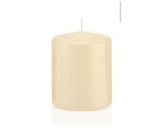 Wiedemann Stumpenkerzen, Wachs, Bisquit, 10 x 8 cm, 6-Einheiten
