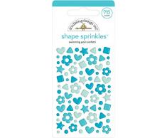 DOODLEBUG DESIGN INC. 6708 SPRINKLES SHAPE STKR SWIM POOL, Swimmingpool Konfetti, Einheitsgröße