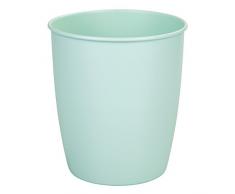 iDesign 70950EU Hamilton Papierkorb Mülleimer, 20,32 x 0,254 x 22,86 cm, mattminzgrün, stahl
