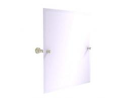 Allied Brass Carolina Collection Frameless Rectangular Tilt Mirror with Beveled Edge Wandspiegel, Polierts Nickel