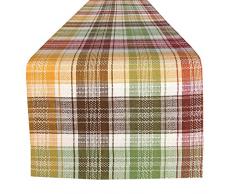 Lintex Tischdecke aus 100 % Baumwolle, Motiv Gewürzernte Plaid Herbst und Thanksgiving, rustikales Karomuster für Küche, Esszimmer, pflegeleichte Tischdecken, Servietten, Platzsets und Tischläufer Country Rustic 72 Table Runner mehrfarbig