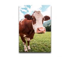 NewPostersWorld Wandposter, Kuh, Braun und Weiß, personalisierbar, dekorativ, für Wohnzimmer, 40,6 x 61 cm