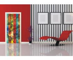 AG Design FTV 0298 Farbig Bord, Papier Fototapete - 90x202 cm - 1 Teil, Papier, multicolor, 0,1 x 90 x 202 cm