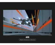 Komar Wandbild Star Wars Classic RMQ Death Star Trench | Kinderzimmer, Jugendzimmer, Dekoration, Kunstdruck | ohne Rahmen | WB134-40x30 | Größe: 40 x 30 cm (Breite x Höhe)