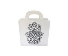 Rebecca Mobili Zeitschriftenständer, Zeitschriftenhalter mit Griffen, modernes Design, Haus Büro Praxis – Maße: 38 x 30 x 10 cm (HxLxB) - Art. RE6178