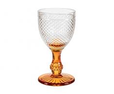 H&H Diamantato Wassergläser, Glas, Orange, cl 29