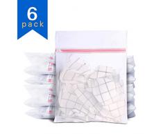 Umikk Wäschesäcke aus Netzstoff, 6 Packungen, 50,8 x 40,6 cm, Reise-Wäschesack