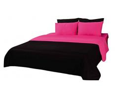 Tache Home Fashion DUALColorPink-S Wendebettwäsche, Doppelbett, Rosa