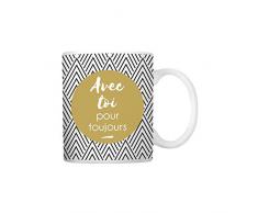 DRAEGER PARIS 1886 Dräger - Original Becher - Teetasse als Geschenk für Ihre Lieben - Edle Porzellan-Kaffeetasse - 350 ml 8 cm im Durchmesser x 8,5 cm in der Höhe mit Ihnen für Immer