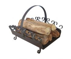 Kamino-Trend 337062 Holzlege Stahl, 42 x 35 x 36 cm, gussgrau