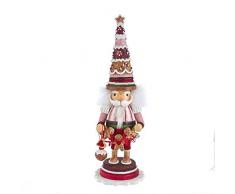 Kurt S. Adler 17.5-Inch Hollywood Gingerbread Tree Hat Nutcracker Nussknacker, Mehrfarbig