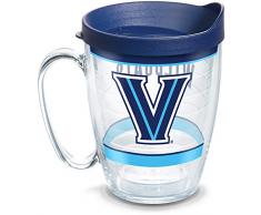 Tervis 1347695 Villanova Wildcats Tradition Isolierbecher mit Wickelverschluss und marineblauem Deckel, 454 ml, transparent