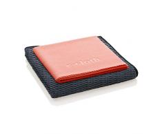 e-cloth Granit & Stein Set Mikrofaser Reinigungstuch, Schwarz & Rot