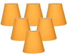 Royal Designs CS-1003-5YEL-6 Empire Kronleuchter zum Anklippen, 7,6 x 12,7 x 11,4 cm, Gelb, 6 Stück