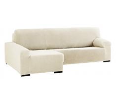 Eysa Cora bielastisch Sofa überwurf Chaise Longue Links, frontalsicht, Farbe 00-Ecru, Polyester-Baumwolle, 39 x 35 x 19 cm