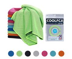 Kühlendes Handtuch, 101,6 x 30,5 cm, sofortiges kühles Sporthandtuch für Nacken, Arme, Männer, Frauen, Sportler, Kinder, Sport, mint, 40 x 12