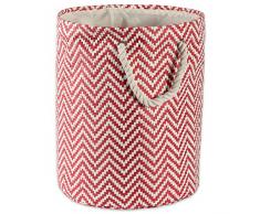 DII, Papierkorb aus geflochtenem Papier Rund Small Round Rust